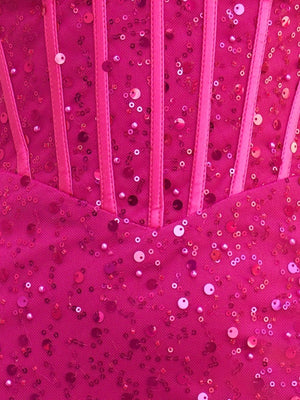 Amara |Sheath Sweetheart Neck Sequins Homecoming Dress