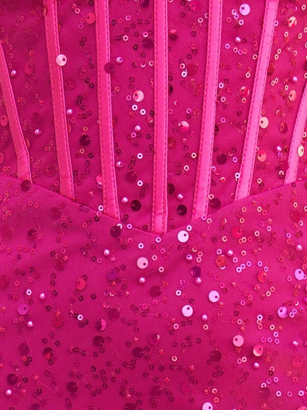 Amara |Sheath Sweetheart Neck Sequins Homecoming Dress