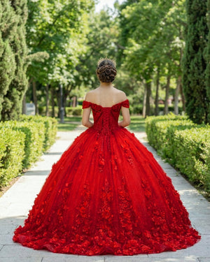 Sweet Valentine Red Quinceanera Dress - KissProm