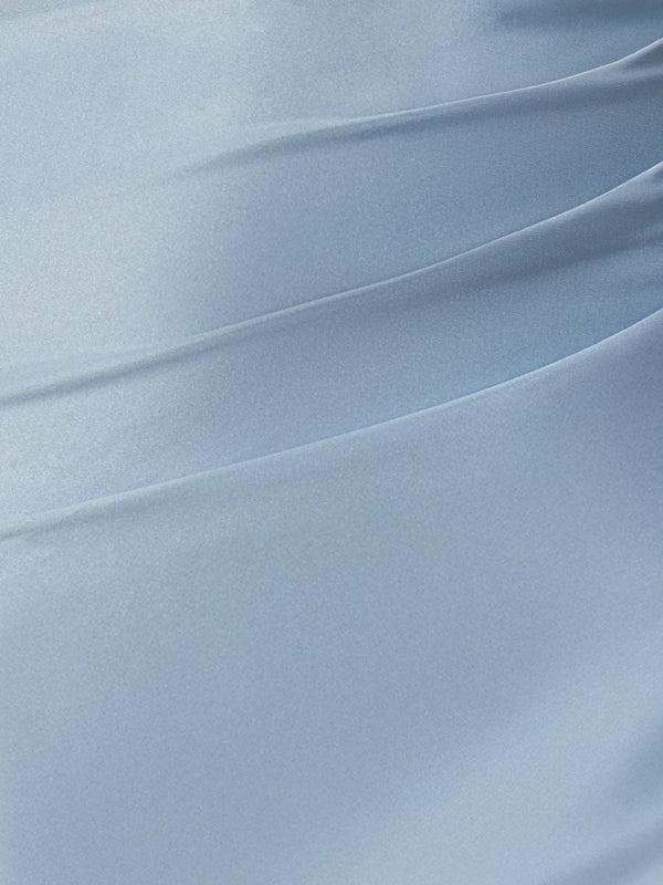 Tavi | Sky Blue - Bodycon Satin Sweetheart Beaded Homecoming Dresses with Slit
