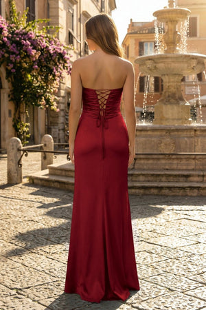 Sweetheart Aqua Blue Sheath Long Prom Dresses – Prom Dresses by KissProm | Available at KissProm