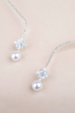 Vintage Pearl Zircon Necklace - KissProm