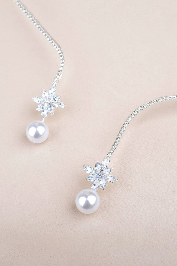 Vintage Pearl Zircon Necklace - KissProm