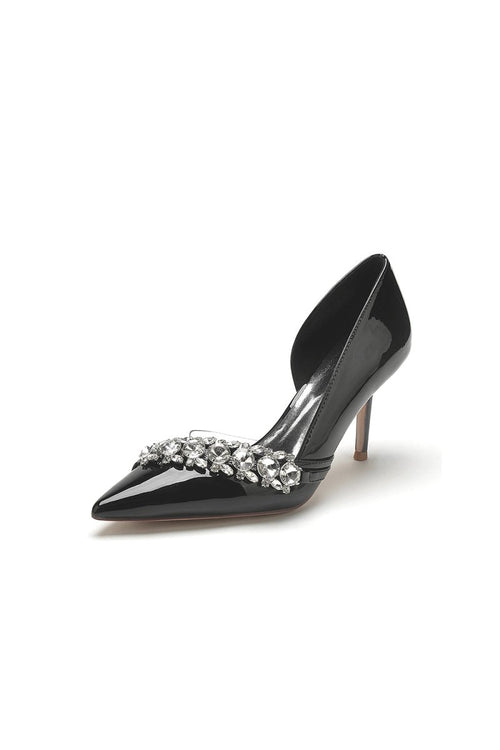 Wedding High Heels with Rhinestone - KissProm