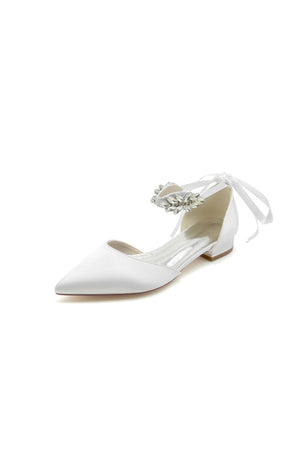 Champagne High Heels with Ornate Crystal and Pearl Accent - KissProm