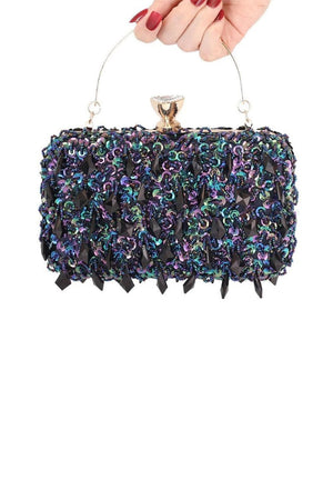 Women’s Beaded Sequined Evening Clutch Bags - KissProm