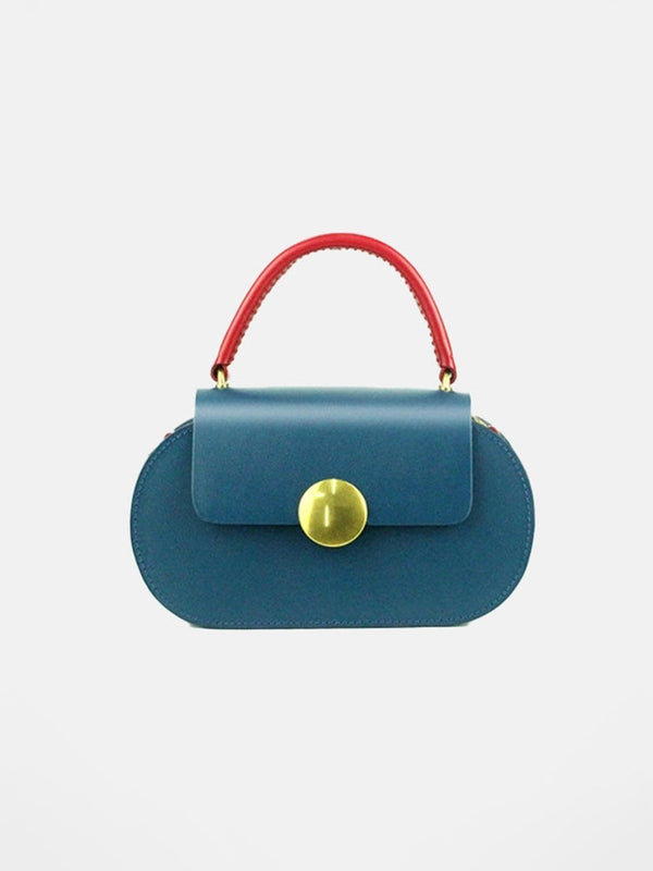 Women’s Mini Flap Genuine Leather Clutch Bags with Crossbody Strap - KissProm