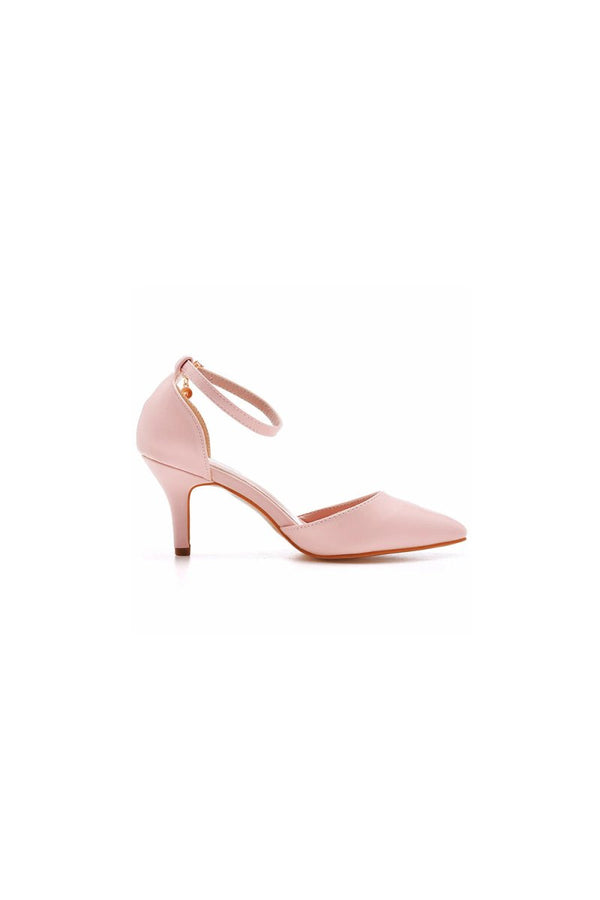 Women's Wedding Shoes Pointed Toe Ankle Strap Stiletto Heels - KissProm