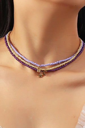 Three - color Boho Style Necklace - KissProm