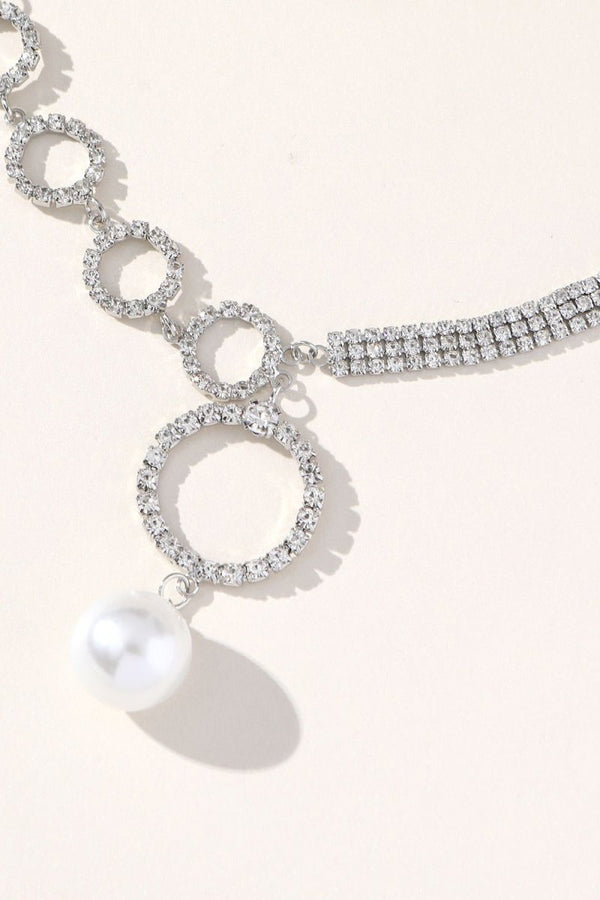 Silver Sparking Rhinestone Choker Necklace - KissProm